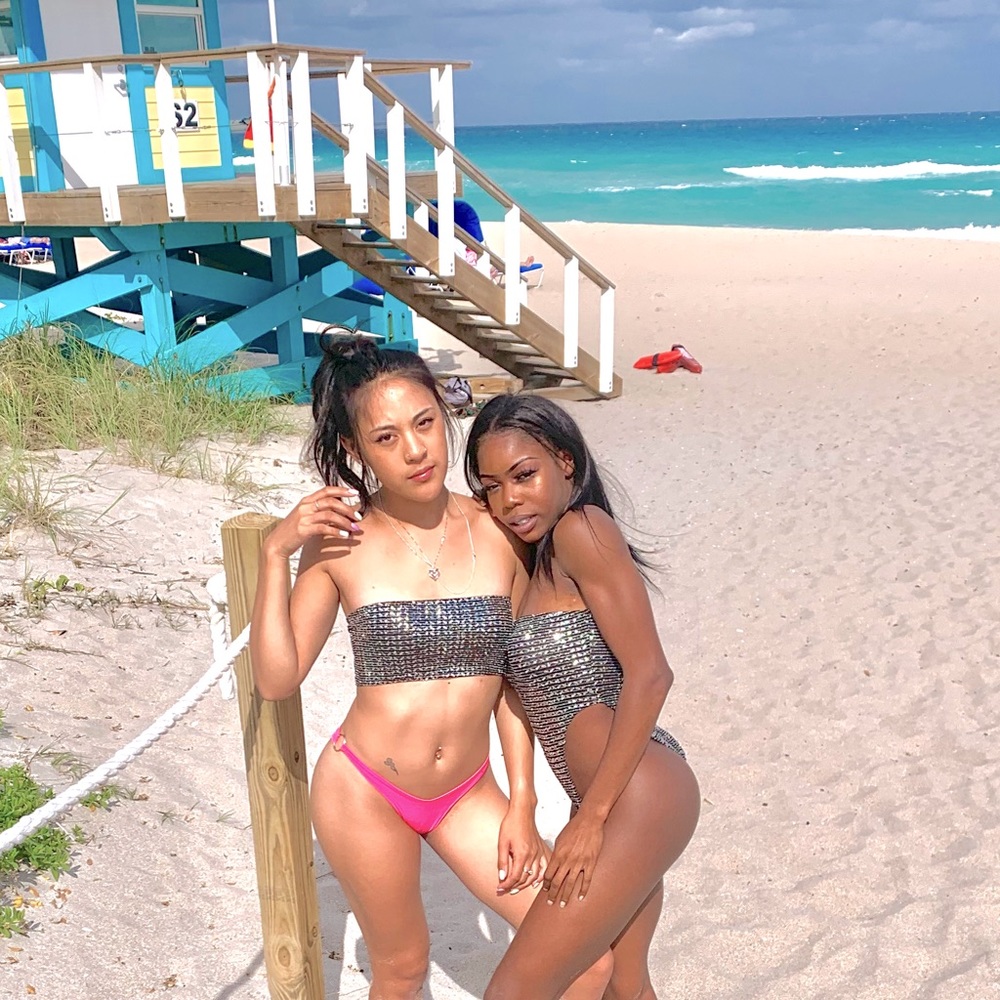 Seamless Sparkle Bandeau Tube Top